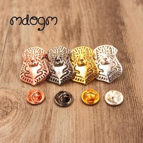 Mdogm Bernese Mountain Dog Animal Brooches And Pins Birthday Suit Cute Funny Metal Small Collar Badges For Male Men B092