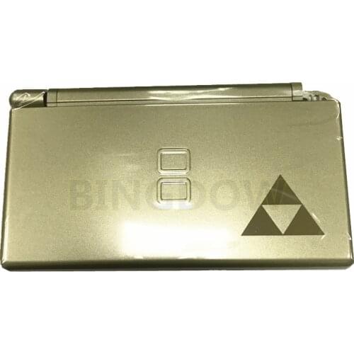 Full Housing Shell Case Kit With Buttons for Nintendo DS Lite NDSL Console Game Protect Cases Transparent / Gold