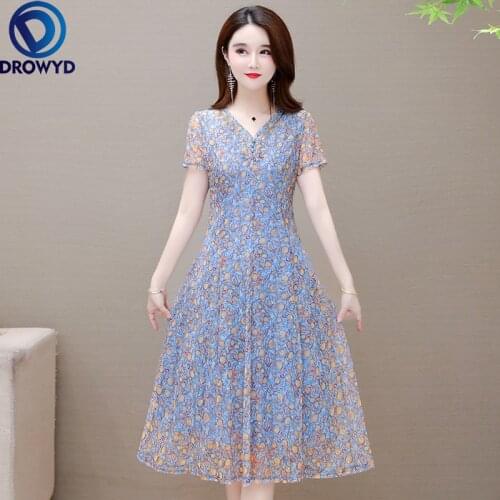 Plus Size Print Beach Maxi Sundress 2021 Floral Chiffon Boho Midi Dress Summer Vintage Elegant Women Bodycon Pink Party Vestidos