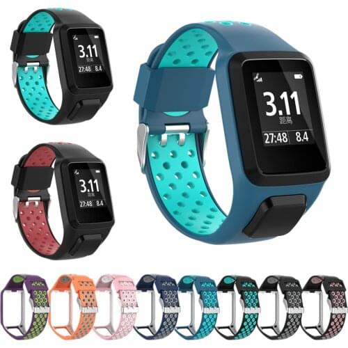 Silicone Band Strap For Tomtom Runner 2/3 Sport Watchbands TPE Wrist Strap For Tomtom Adventurer/Golfer 2/Spark/3 Music Bracelet