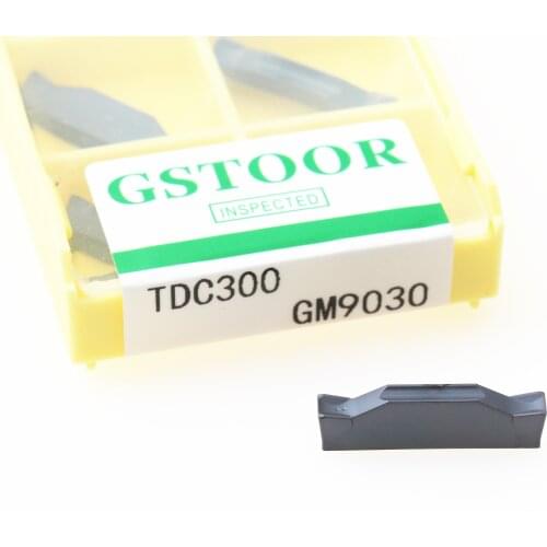 10PCS TDC2 TDC3 TDC4 GM9030 Grooving Tools CNC Carbide Insert Turning Blades Metal Lathe Tool Parts For Stainless Steel