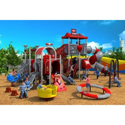CE,ISO,TUV outdoor playground exported to Poland garden slide fire control type children play equipment YLW-171013