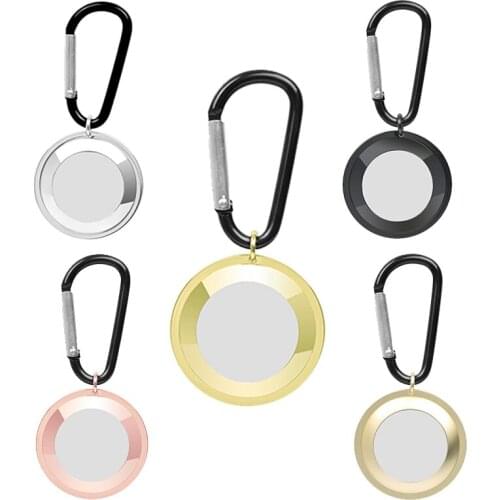 1pcs Airtag Keychain Protective Case Metal For Airtags Cover Key Chain Locator Tracker Cover For Air Tag Holder Anti-lost Buckle