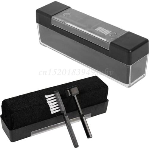 1 Set Carbon Fiber Velvet Anti Static Cleaning Brush for LP Vinyl Records Tools