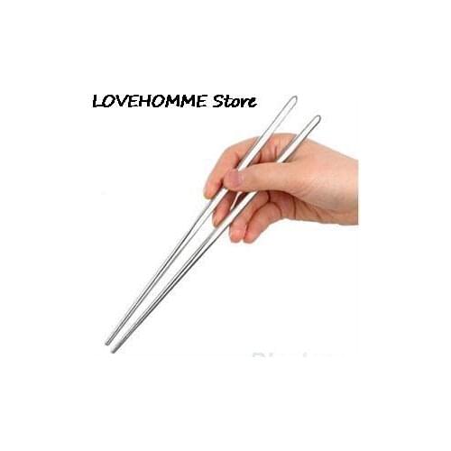1 Pair Korean Stainless Steel Chopsticks Laser Engraving Patterns Food Sticks Portable Reusable Chopstick Sushi Hashi