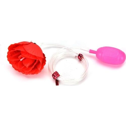1 pcs Funny Prank Kids Prankster Water Squirt Rose Clown Flower Magic Trick Joke Hot Selling