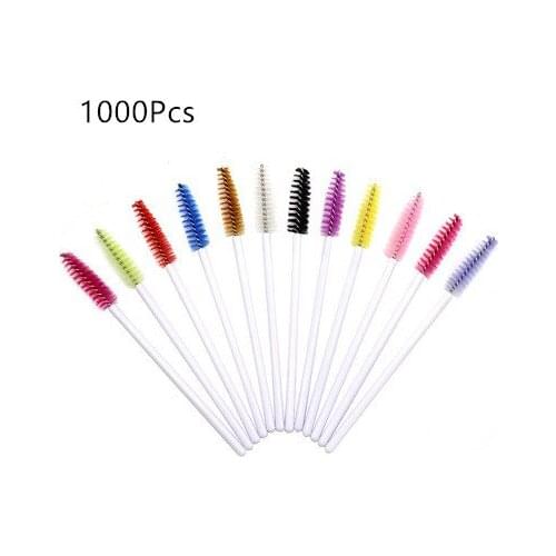 1000pcs Eyelash Extension Disposable Eyebrow brush Mascara Wand Applicator Spoolers Eye Lashes Cosmetic Brushes Set makeup tools