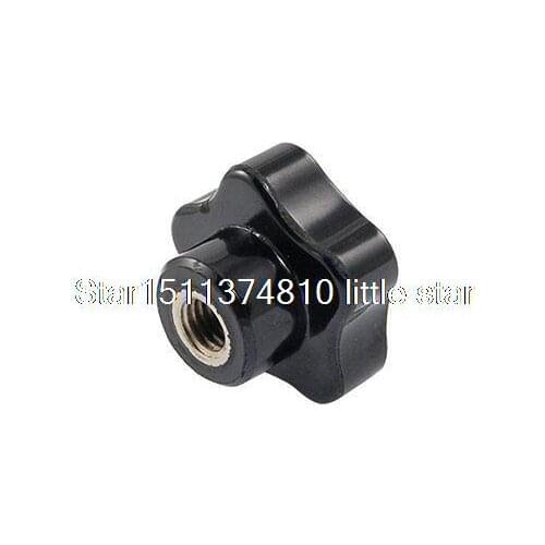 25mm Height 10mm Female Thread Dia Black Star Knob New