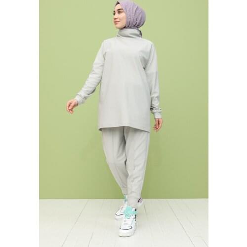 Minahill Crew Neck Tunic Pants Dual Suit 2012-01 Stone 2012-01