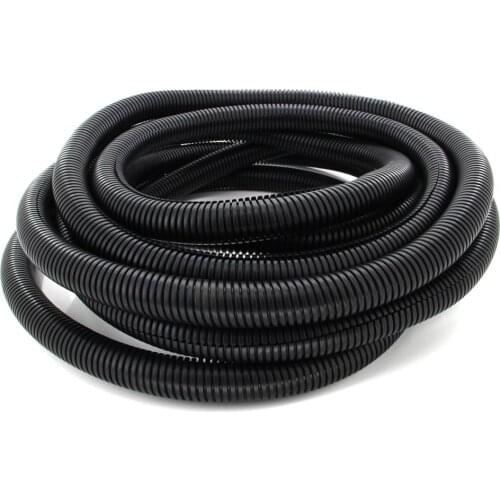 Hot AD28.5~AD42.5 Type Black Corrugated Tube 23~36mm Inner Dia Polypropylene(PP) Cable Tubing Conduit Pipe Tubing Hose 1pcs