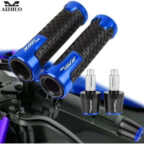 CNC FOR HONDA XADV750 2017-2018 XADV 750 Handlebar Grips Motorcycle Handle Bar Cap End Plug 7/8'' 22MM Handlebar Grips LOGO