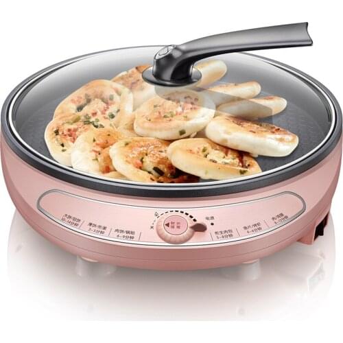 Electric Baking Pan Knob Temperature Control 3CM deep 27CM Large Diameter Pancake Baking Electric Skillet