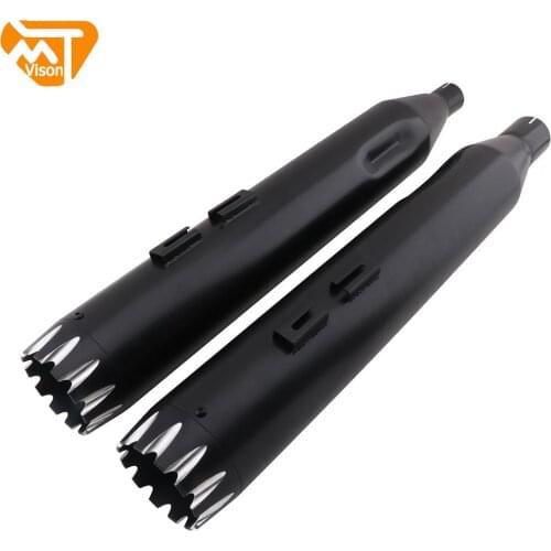 Motorcycle Exhaust Pipe Muffler Slip-On For Harley Touring Bagger Models Dresser Road King Electra Glide Street Glide 2017-2021