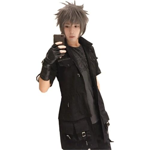 2017 Final Fantasy XV Noctis Lucis Caelum Cosplay Costume Halloween Uniform T-shirt+Coat+Pant Custom-made