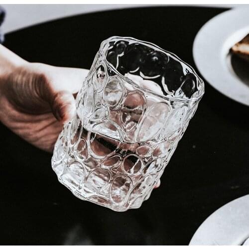 Creative Whiskey Glasses High Borosilicate Glass Old Fashioned Wine Cup 350ml Milk Breakfast Transparent Cups Gift for Friends