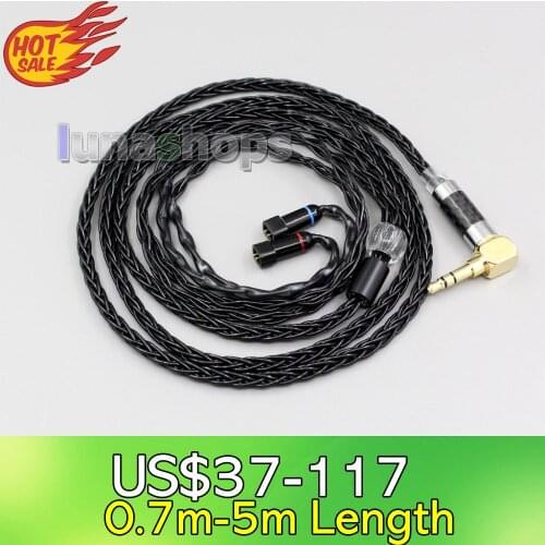 LN006360 XLR Balanced 3.5mm 2.5mm 8 Cores Silver Plated Headphone Cable For QDC Gemini-S Anole V3-C V3-S V6-C V6-S Neptune