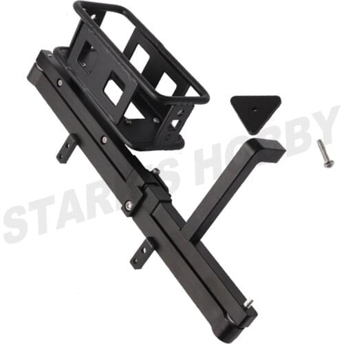 Metal rear bumper with spare tire frame for 1/10 RC Crawler Car RC4WD D90 D110 Gelande II Upgrade parts