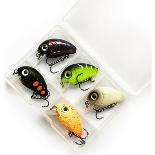 Mini Crankbaits 2.8cm 2g 5colors Crankbaits Fishing Lures Set Fishing Bait Swimbait Wobbler Hard Bait