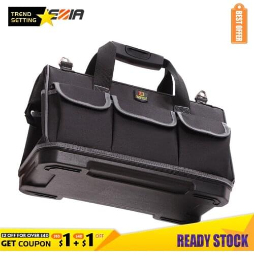 LAMEZIA Large Capacity Oxford Cloth Tool Bag Hardware Organizer Crossbody Travel Toolkit Electrician Carpenter Backpack Handbag