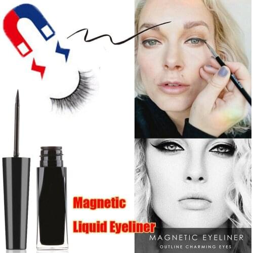 New Arrival Magnetic False Eye lashes Waterproof Magnetic Beauty Eyeliner Eyes Makeup Tools Eyeliner Wholesale Liquid Z8C6