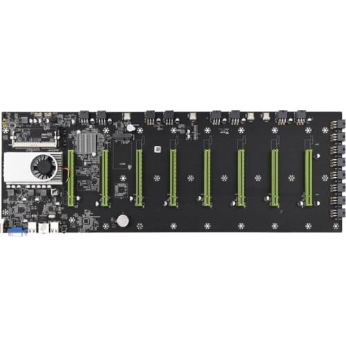 New BTC-D37 Miner Motherboard CPU 847/1037U Set 8 Video Card Slot DDR3 Memory Integrated VGA Interface Low Power 8x PCI-E
