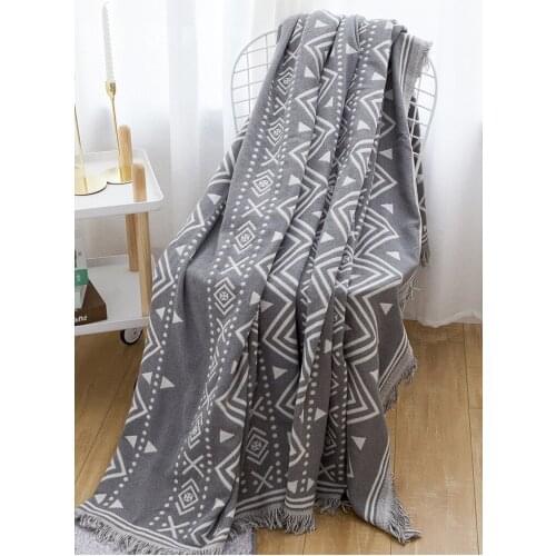 Drop shipping American Rural Soft Cotton blankets For Adult Blanket Throw Blanket Bedding Warm On The Bed Sofa 130*180cm