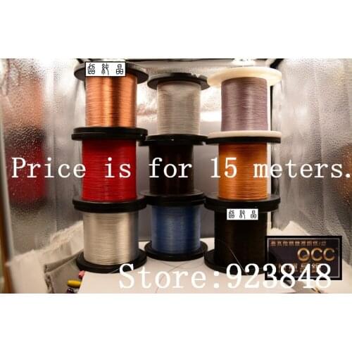 Single crystal copper silver plated wire(OD:0.32mm) 15meters