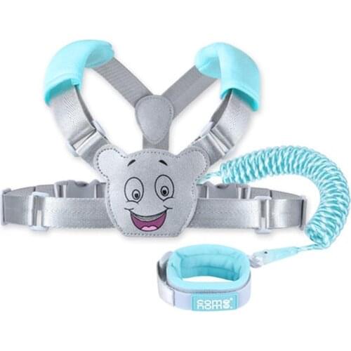 NEW 2.5M Child Safety Harness Leash adjustable Anti Lost Traction Rope Strap Bracelet 2 In 1 Leash Wristband Belt Baby Kids