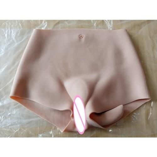 75CM Silicone Realistic Vagina Panty Shemale Crossdresser Pussy Pants Transgender Artificial Sex Fake Underwear Enhancer Hip 1G