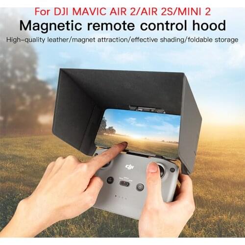 For DJI MAVIC AIR 2 MINI 2 Drone Remote Control Sun Hood Magnetic Foldable Smartphone Screen Sun Shade Air 2S Visor Accessories