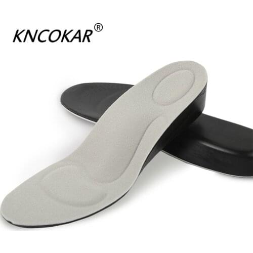 KNCOKAR 2.5 New Cm3.5 Cm Higher Sport Insoles Stealth Heighten Insole Breathable Arch Type Men And Women x1059