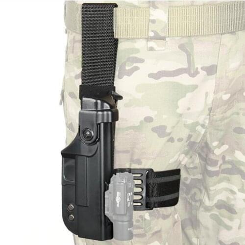 Tactical Airsoft Gun Holster For Glock 17 19 22 23 31 32 Pistol Drop Leg Holster Combat Gun Case Thigh Gun Bag Hunting Accessory