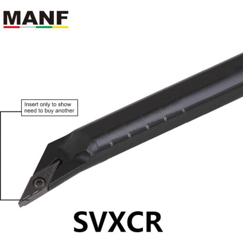 MANF lathe tools 12mm S10K-SVXCR11 CNC Lathe Turning Hole lathe parting tools Inserts Screw Type Internal Boring Tools