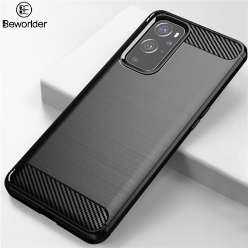 Ultra Thin Case For OnePlus 9 Pro Anti-Slip Silicone Carbon Fiber Protect Back Cover For OnePlus 9R 9 Phone Case 1+ 9