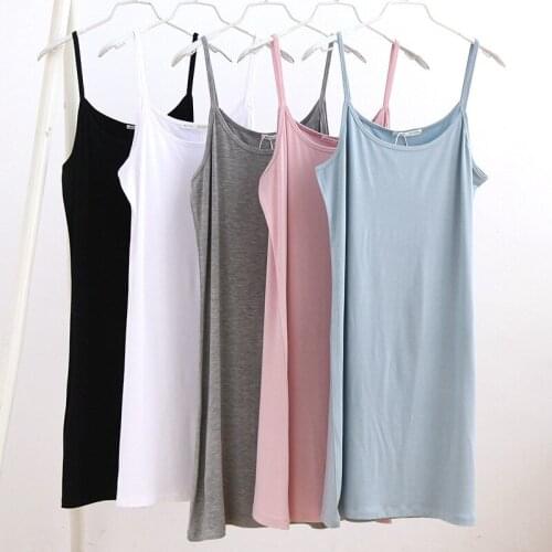 Spring and summer Sleepwear fat MM Modal camisole womens inner wear base shirt large size sexy nightware pijama new 2020