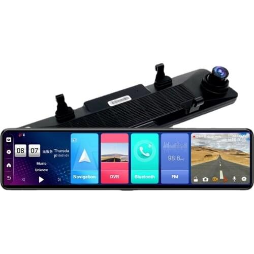 4G Dash Cam 12 inch Car Rearview Mirror ADAS Android 8.1 FHD Auto Recorder GPS Navigation Dash Camera Rear View Mirror Car DVR