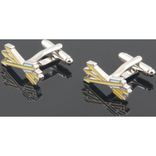 10pairs/lot Copper Cufflinks Cute Cartoon Arrow Design Cuff Links Cuff Button Mens Jewelry Accessory Gift