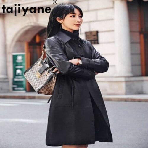 Jacket Leather Womens Women Clothes Coats and Jackets Women Sheepakin Coat Female Real Leather Jacket SS27_331 WPY547
