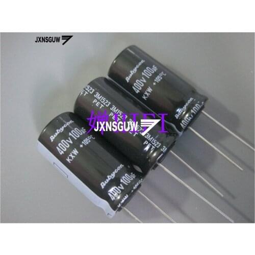 10PCS NEW RUBYCON KXW 400V100UF 16X31MM Aluminum electrolytic capacitors 100uF/400v 105 degrees 100UF 400V