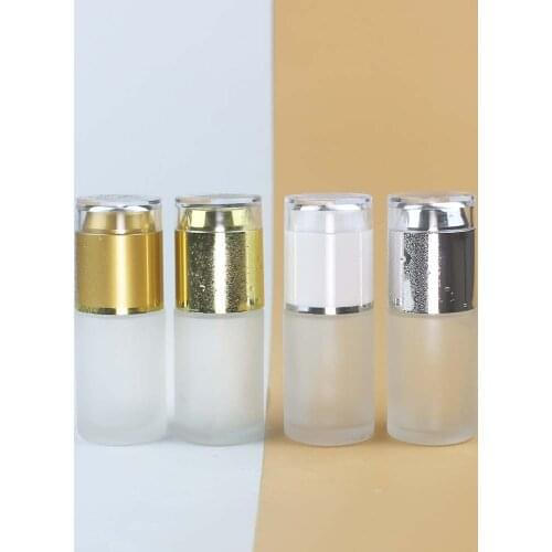 100pcs 30ml frosted glass empty bottle / Essential oil bottle BB CC Cream bottles crylic cover