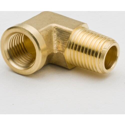 50PCS Brass Pipe Fitting Forged 90 Degree Street Elbow 1/8" 1/4"NPT Male to NPT Female Thread Water Gas Connector