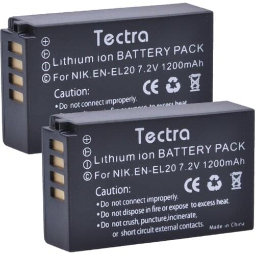 3pc 1200mAh EN-EL20 EN-EL20a EN EL20 Camera Battery for Nikon EN-EL20a 1 J1 J2 J3 S1 Digital Camera