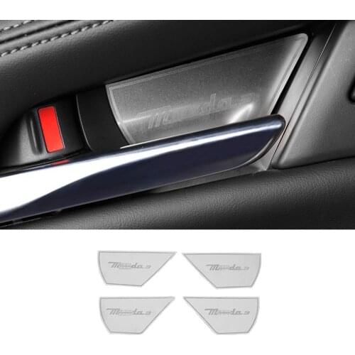 STAINLESS STEEL INTERIOR DOOR HANDLE COVER GARNISH FOR MAZDA 3 MAZDA3 2019 2020 ACCESSORIES CAR STYLING