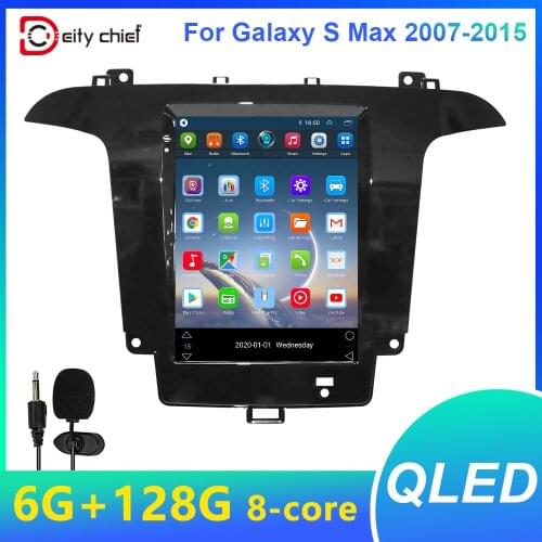 Tesla Style Android Car Radio GPS Navigation Multimedia Player Auto Stereo For Ford Galaxy S Max S-MAX 2007-2015