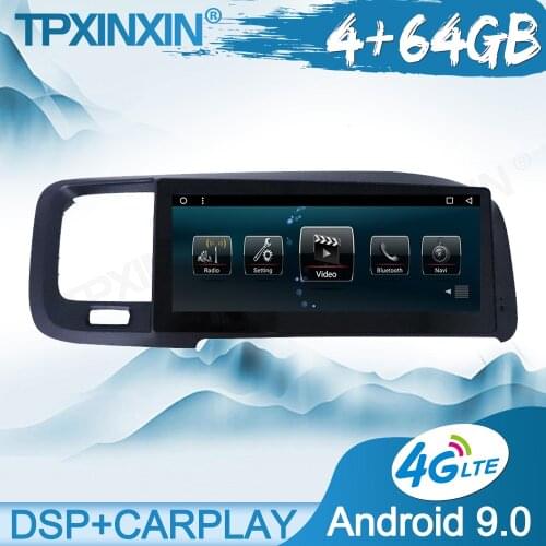 For Volvo S60 Right Peptide Android 10 .0 Car GPS Navigation Car Multimedia Player Auto Radio Tape Recorder Stereo Headunit