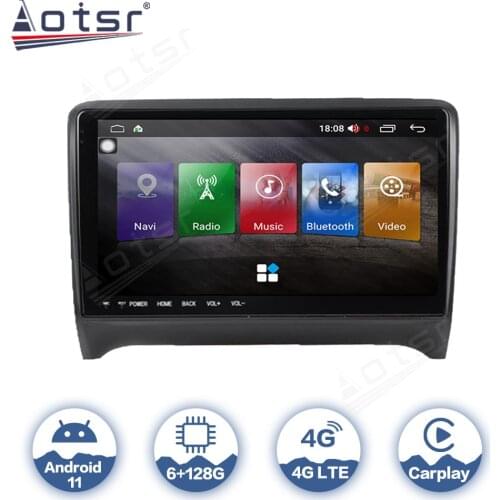 For Audi TT MK2 8J 2006 - 2012 Android 10 Car Radio Coche Multimedia Player GPS Navigation DSP CarPlay IPS AutoRadio 4G LTE