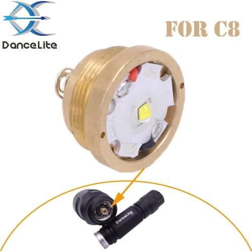 1PC Maxed 4200mA (8/10/12 x 7135) Driver with XM-L2 U3 LED Copper Base Repair Parts Flashlight Module For C8 Torch