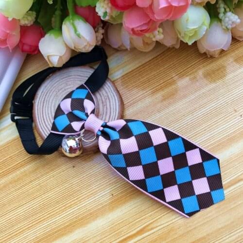 Pet Dog Tie Collar Adjustable Puppy Tie Creative Dogs Bell Tie Collars Home Pets Gentleman Dress Up Wedding Party Costume
