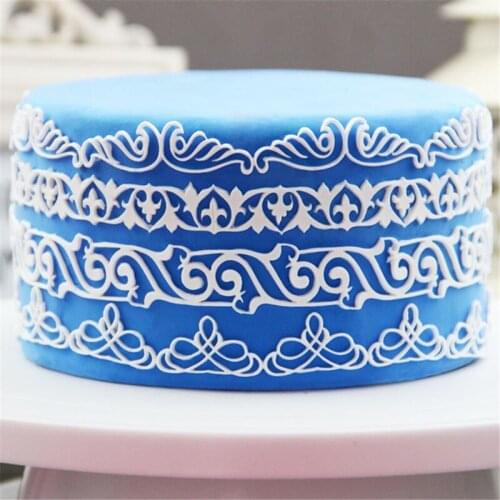 Exquisite pattern cake frosting mold chocolate using tools