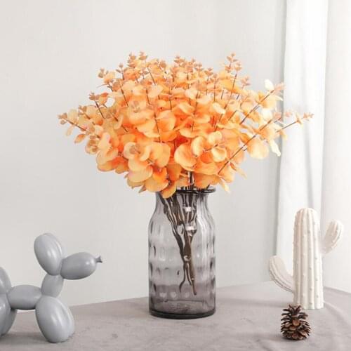 Artificial Eucalyptus Leaves Simulation Leaves Bunch Silk Flower Arranging Accessories for Home Decor Party Wedding Ornament